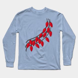 Triple String of Red Holiday Lights Long Sleeve T-Shirt